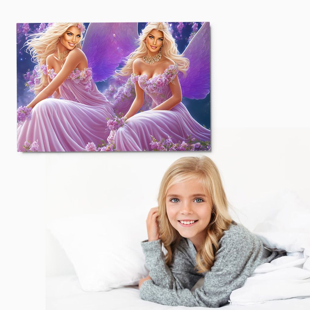 Milia and Elina from the Dream Fairies Collection - Metal Prints
