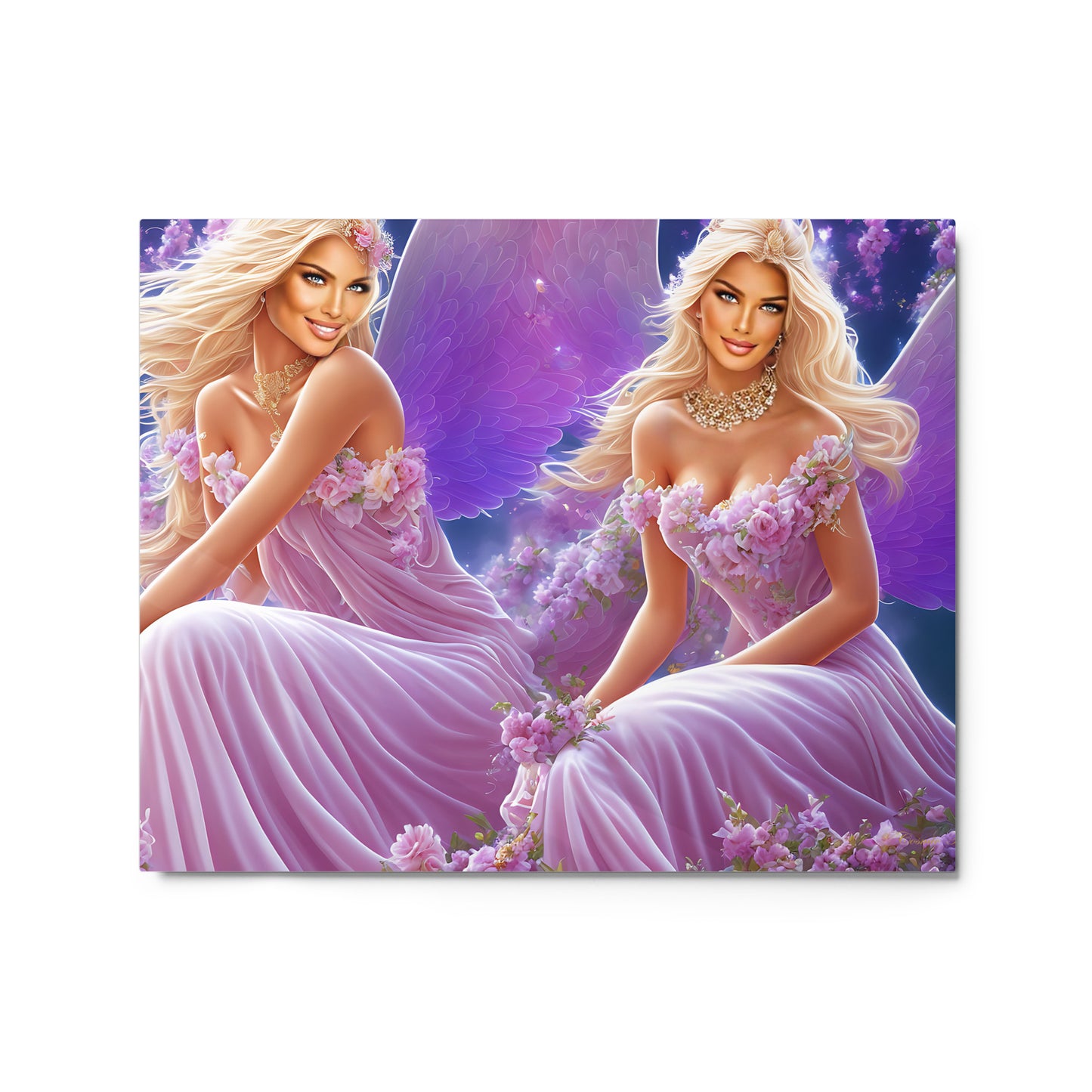 Milia and Elina from the Dream Fairies Collection - Metal Prints