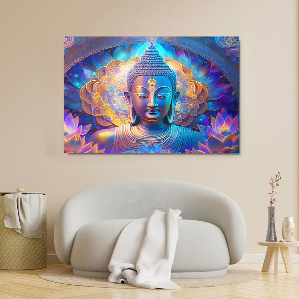 Awakened Buddha - Metal Prints