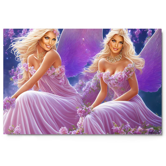 Milia and Elina from the Dream Fairies Collection - Metal Prints