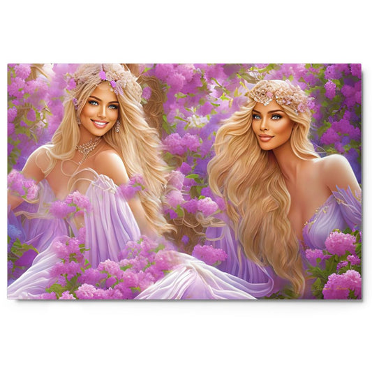 Isra and Lila from the Dream Fairies Collection -Metal Prints